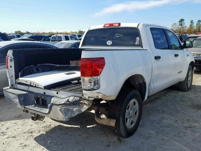 5TFEY5F1XAX078385 - 2010 TOYOTA TUNDRA CRE WHITE photo 4