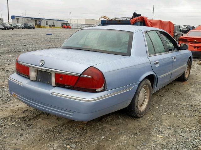 2MEFM75WXWX605155 - 1998 MERCURY GRAND MARQ BLUE photo 4