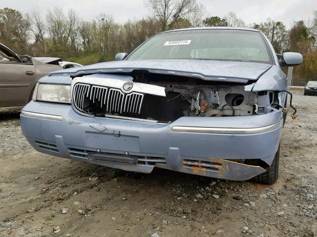 2MEFM75WXWX605155 - 1998 MERCURY GRAND MARQ BLUE photo 9