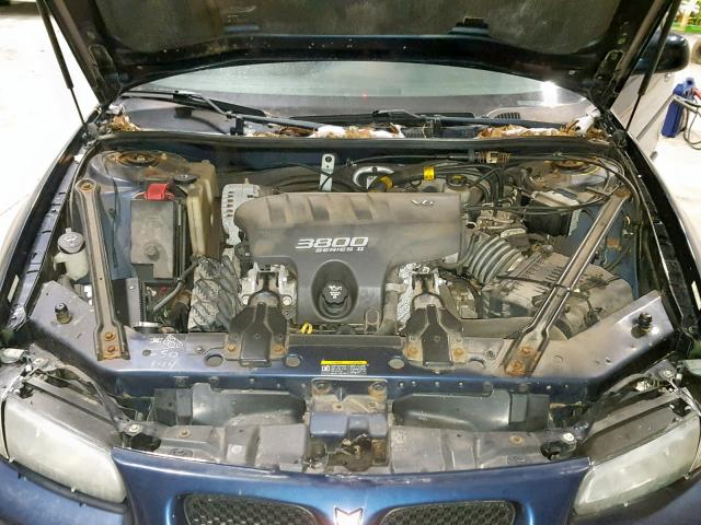 1G2WP52KX2F292729 - 2002 PONTIAC GRAND PRIX BLUE photo 7