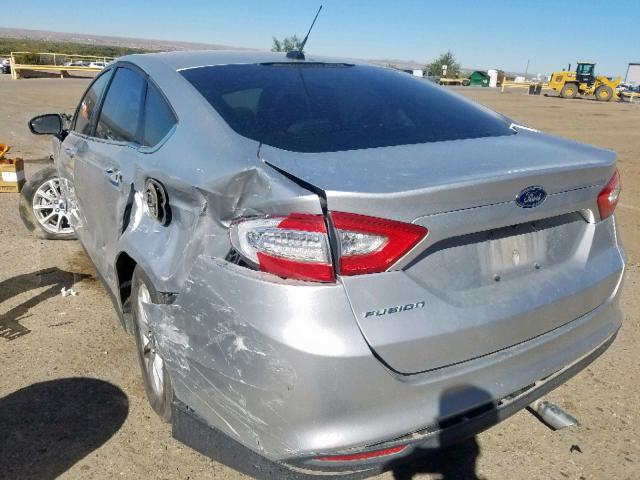 3FA6P0G77FR182867 - 2015 FORD FUSION S SILVER photo 3