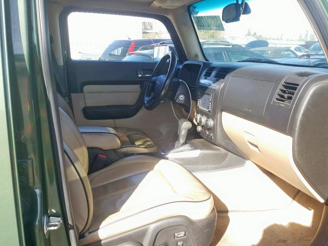 5GTDN136468107404 - 2006 HUMMER H3 GREEN photo 5