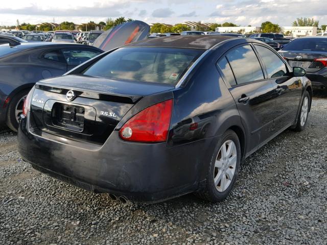 1N4BA41E05C848639 - 2005 NISSAN MAXIMA SE BLACK photo 4