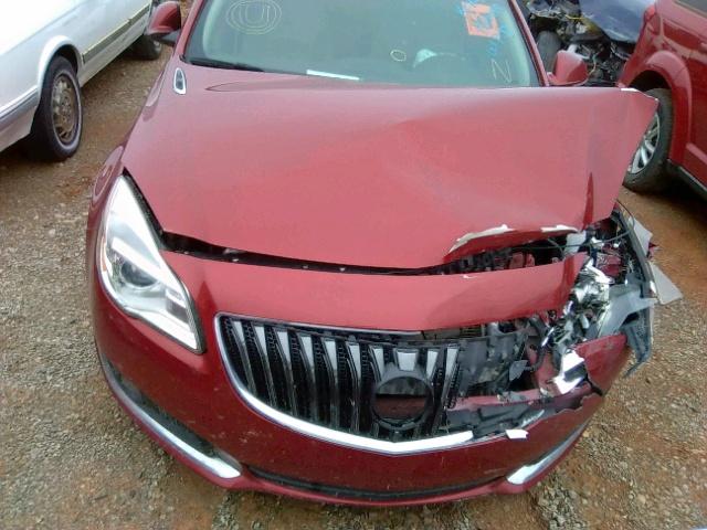 2G4GN5EX9E9270940 - 2014 BUICK REGAL PREM RED photo 7