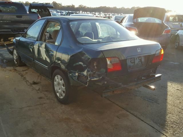 2HGEJ6615YH557677 - 2000 HONDA CIVIC BASE Yaşıl foto 3
