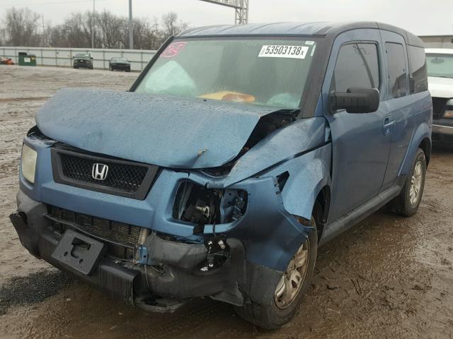 5J6YH28736L025033 - 2006 HONDA ELEMENT EX BLUE photo 2