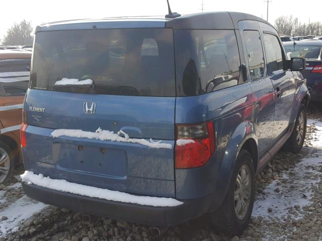 5J6YH28736L025033 - 2006 HONDA ELEMENT EX BLUE photo 4