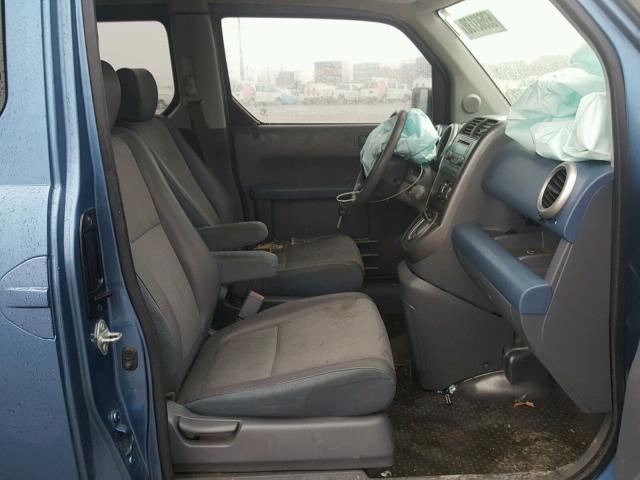 5J6YH28736L025033 - 2006 HONDA ELEMENT EX BLUE photo 5