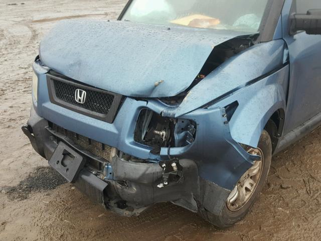 5J6YH28736L025033 - 2006 HONDA ELEMENT EX BLUE photo 9