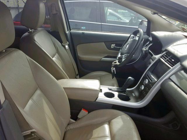 2FMDK4JC2DBA47073 - 2013 FORD EDGE SEL WHITE photo 5