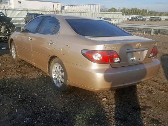 JTHBF30G420052321 - 2002 LEXUS ES 300 GOLD photo 3