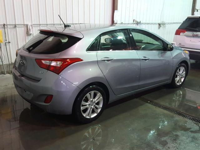 KMHD35LH1EU177109 - 2014 HYUNDAI ELANTRA GT GRAY photo 4