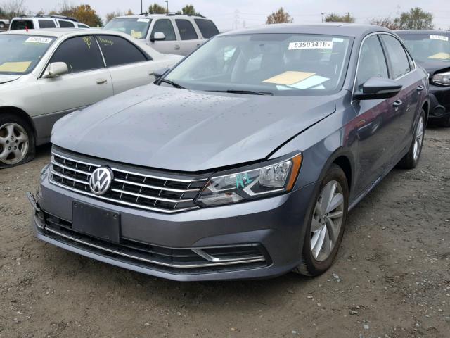 1VWBA7A32JC000750 - 2018 VOLKSWAGEN PASSAT SE GRAY photo 2