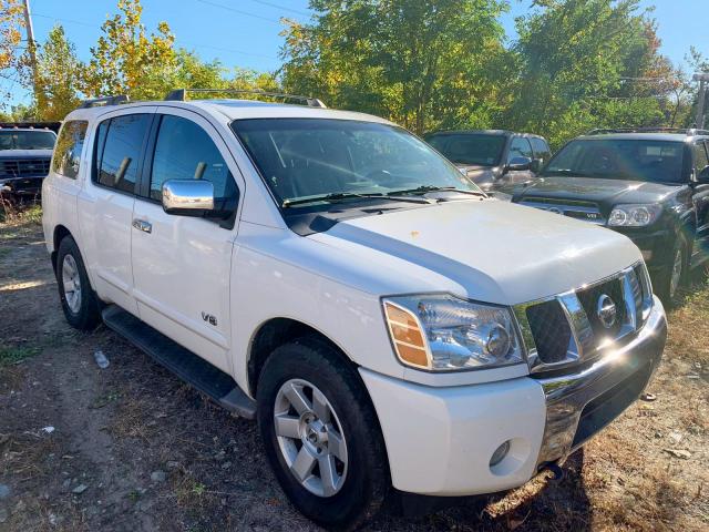 5N1AA08B75N727181 - 2005 NISSAN ARMADA SE WHITE photo 1