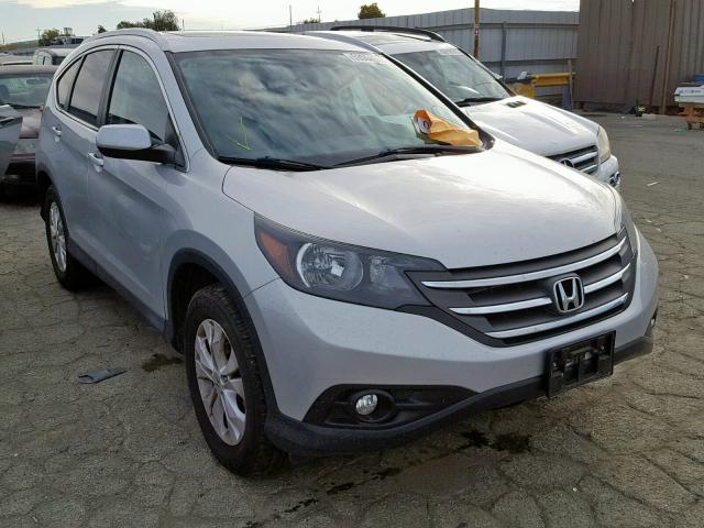 2HKRM4H70DH663193 - 2013 HONDA CR-V EXL SILVER photo 1