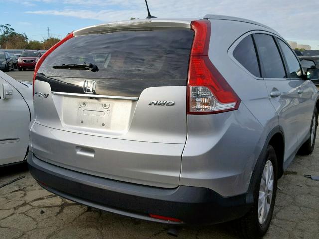 2HKRM4H70DH663193 - 2013 HONDA CR-V EXL SILVER photo 4