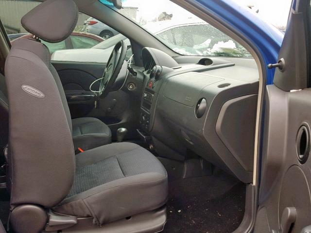 KL1TD66686B682596 - 2006 CHEVROLET AVEO BASE Көк фото 5