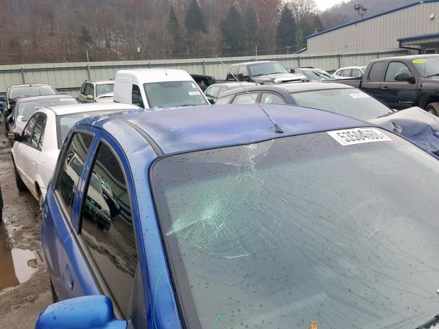 KL1TD66686B682596 - 2006 CHEVROLET AVEO BASE Көк фото 9