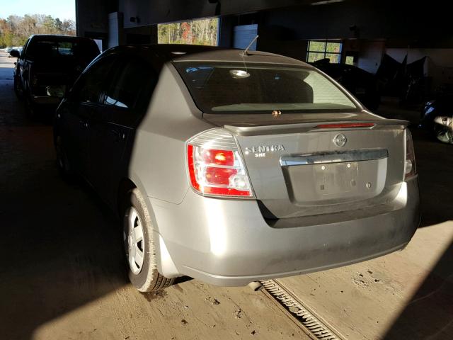 3N1AB6AP6CL735962 - 2012 NISSAN SENTRA 2.0 SILVER photo 3