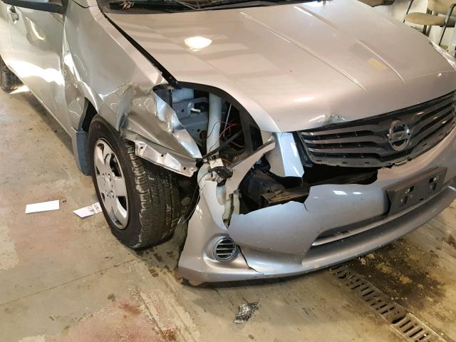 3N1AB6AP6CL735962 - 2012 NISSAN SENTRA 2.0 SILVER photo 9