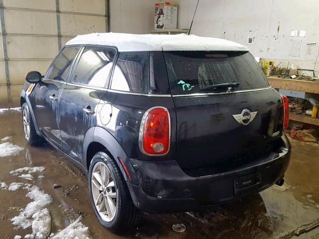 WMWZB3C5XBWH95438 - 2011 MINI COOPER COU BLACK photo 3