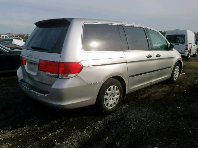 5FNRL38239B024667 - 2009 HONDA ODYSSEY LX SILVER photo 4