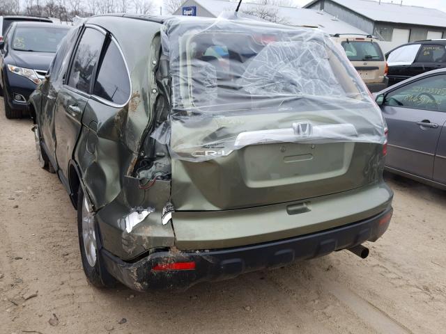 5J6RE48719L050087 - 2009 HONDA CR-V EXL GREEN photo 3