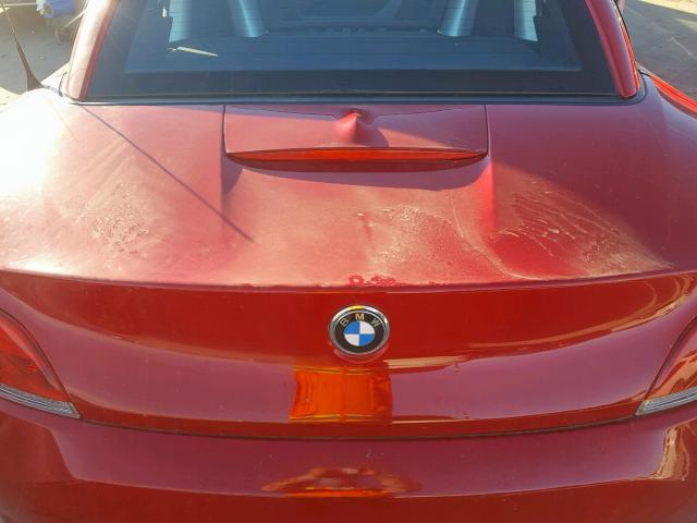 WBALL5C52DJ104480 - 2013 BMW Z4 SDRIVE2 RED photo 6