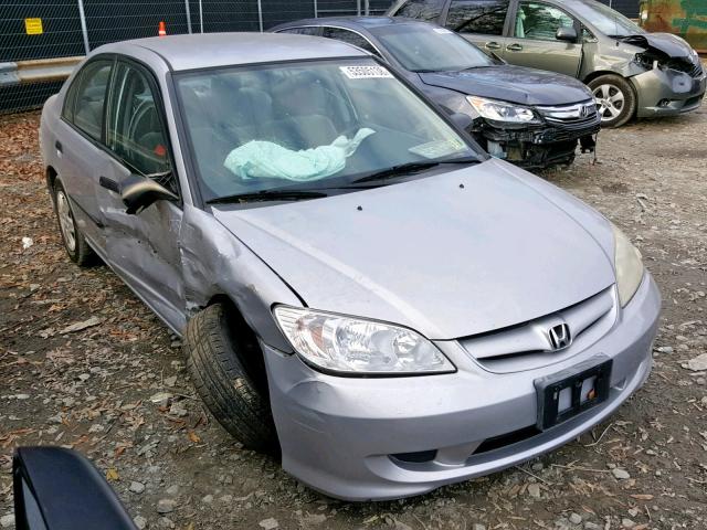 2HGES16375H566183 - 2005 HONDA CIVIC DX V SILVER photo 2