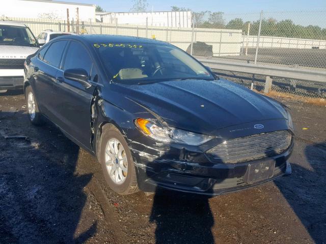 3FA6P0G75HR376803 - 2017 FORD FUSION S BLACK photo 1