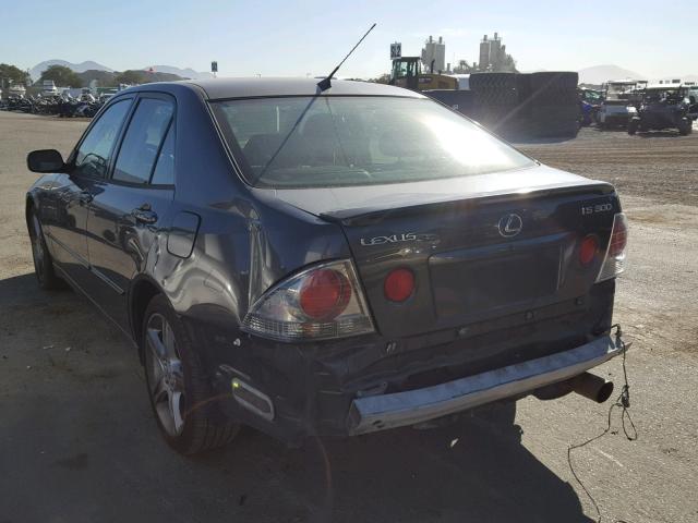 JTHBD192440092936 - 2004 LEXUS IS 300 BLACK photo 3