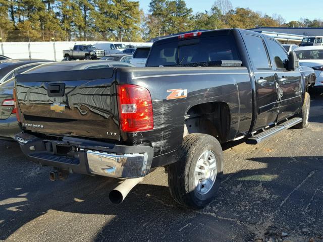 1GCHC23618F109081 - 2008 CHEVROLET SILVERADO BLACK photo 4