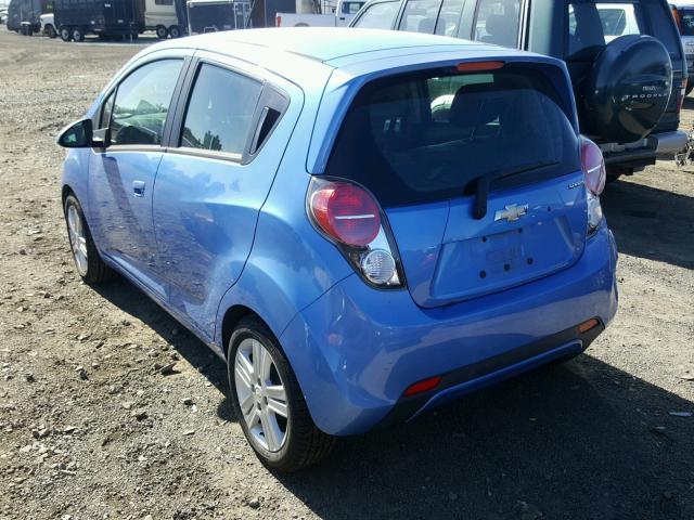 KL8CA6S99EC466176 - 2014 CHEVROLET SPARK LS BLUE photo 3