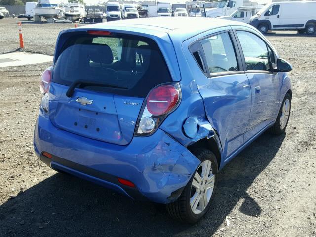 KL8CA6S99EC466176 - 2014 CHEVROLET SPARK LS BLUE photo 4