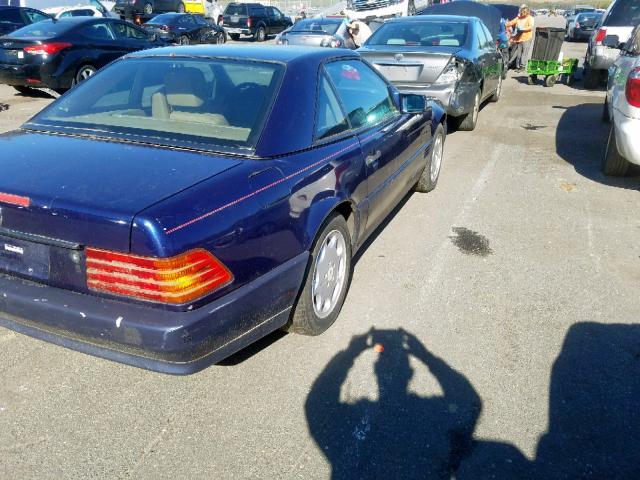 WDBFA63E5SF109182 - 1995 MERCEDES-BENZ SL 320 BLUE photo 4