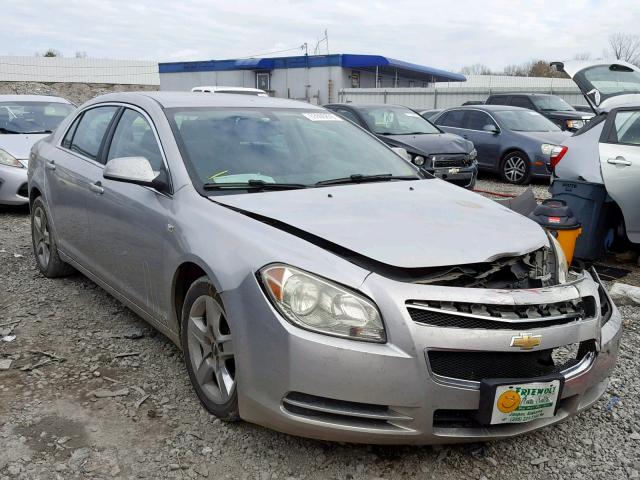 1G1ZH57B98F184960 - 2008 CHEVROLET MALIBU 1LT SILVER photo 1