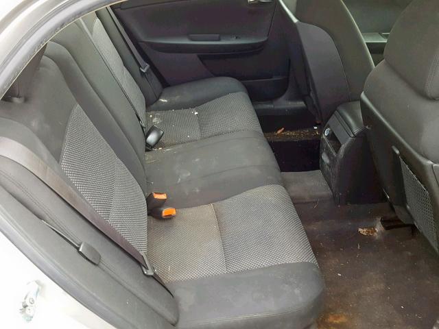 1G1ZH57B98F184960 - 2008 CHEVROLET MALIBU 1LT SILVER photo 6