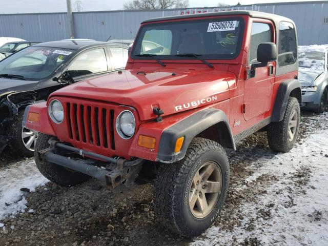 1J4FA69S63P323926 - 2003 JEEP WRANGLER / RED photo 2