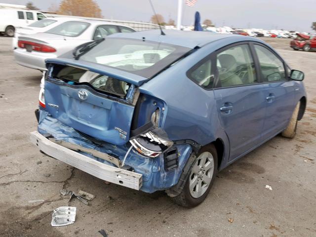 JTDKB20U277678297 - 2007 TOYOTA PRIUS BLUE photo 4