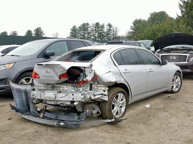 JN1CV6ARXBM350510 - 2011 INFINITI G37 SILVER photo 4