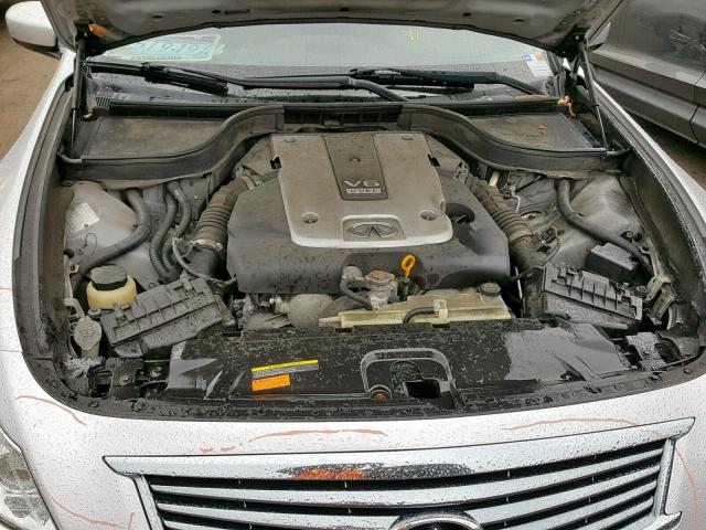 JN1CV6ARXBM350510 - 2011 INFINITI G37 SILVER photo 7