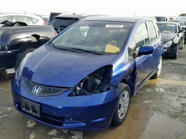 JHMGE8H30CC007884 - 2012 HONDA FIT BLUE photo 2