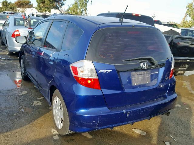 JHMGE8H30CC007884 - 2012 HONDA FIT BLUE photo 3