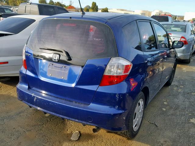 JHMGE8H30CC007884 - 2012 HONDA FIT BLUE photo 4