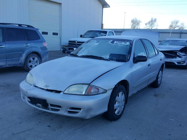 1G1JC524627396401 - 2002 CHEVROLET CAVALIER B SILVER photo 2