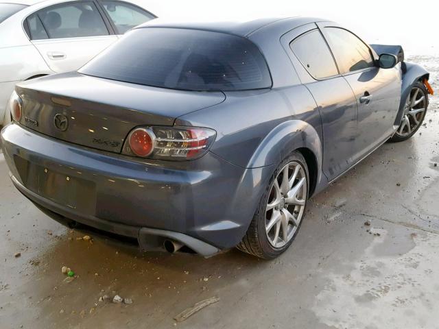 JM1FE173080215729 - 2008 MAZDA RX8 GRAY photo 4