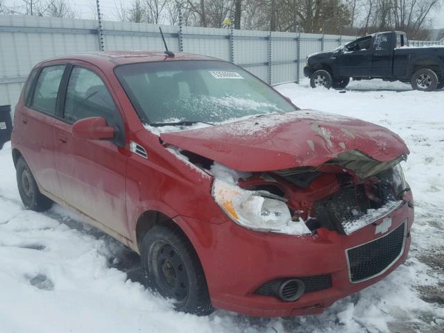 KL1TD6DE9BB203932 - 2011 CHEVROLET AVEO LS RED photo 1