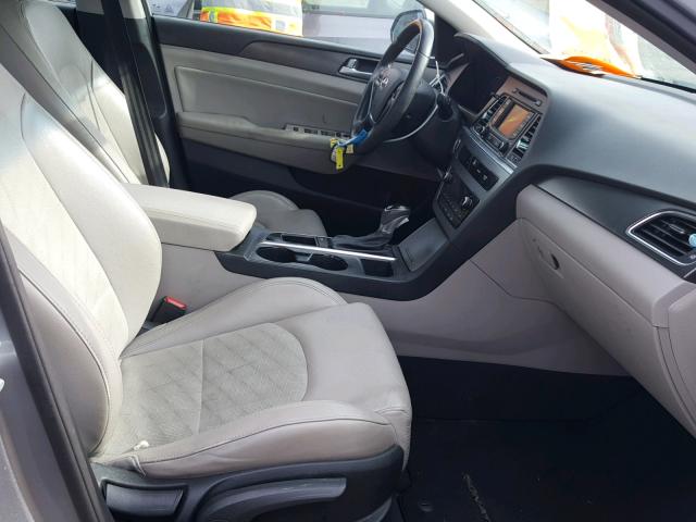 5NPE34AFXFH057874 - 2015 HYUNDAI SONATA SPO SILVER photo 5