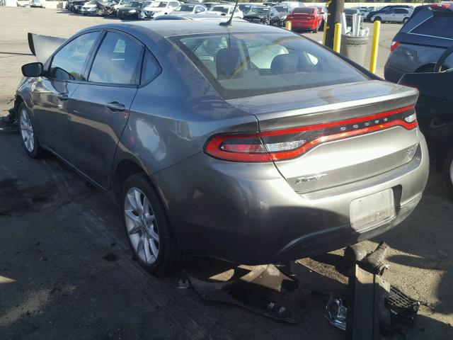 1C3CDFBA9DD143185 - 2013 DODGE DART SXT GRAY photo 3