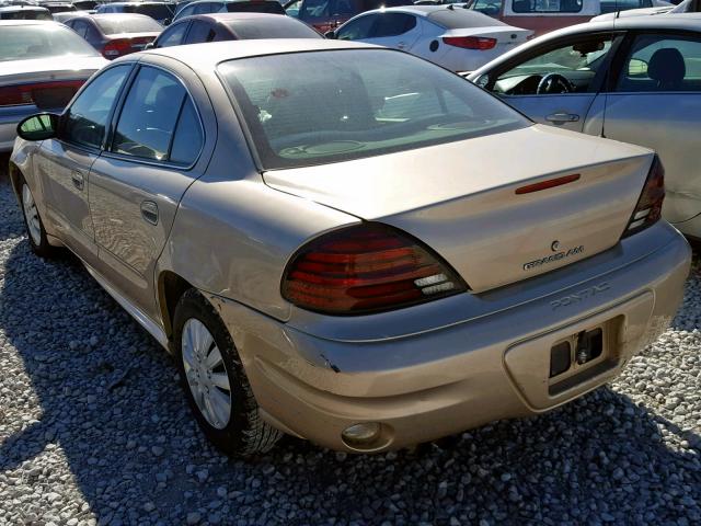 1G2NE52F14M646009 - 2004 PONTIAC GRAND AM S GOLD photo 3